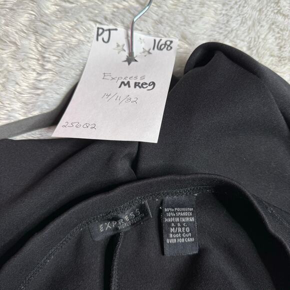 Vintage Y2K/late90s Express Pants Women's Medium Black Bootcut Club Going Out - Picture 3 of 4